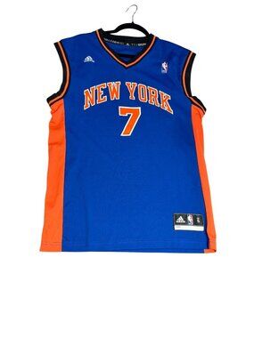 Adidas New York Knicks Carmelo Anthony #7 Blue NBA Player Jersey Size S